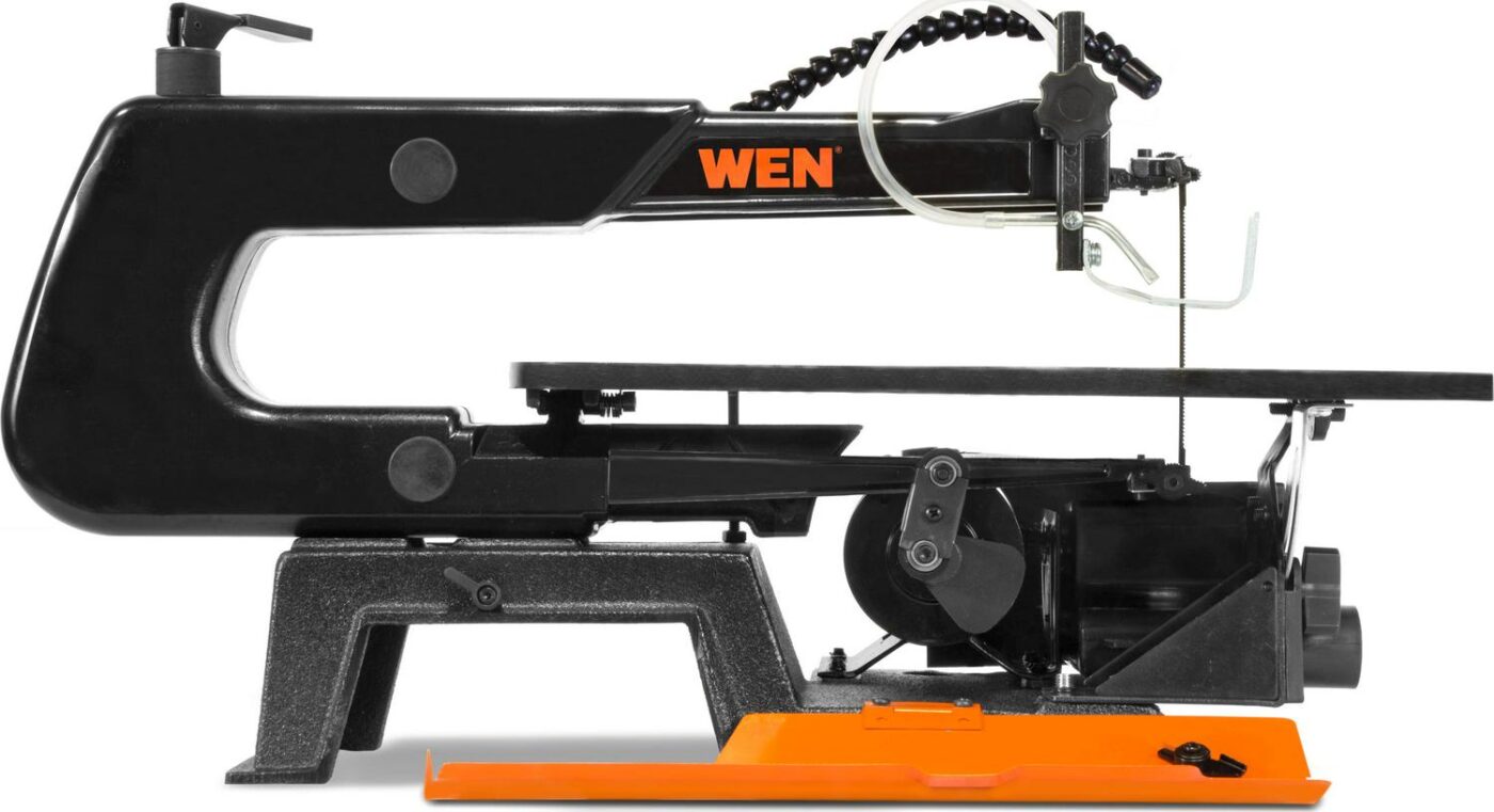 WEN 16-Inch Variable Speed Scroll Saw with Easy-Access Blade Changes and Work Light - Image 4