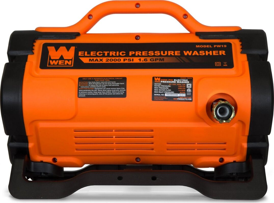 WEN 2000 PSI 1.6 GPM 13-Amp Variable Flow Electric Pressure Washer - Image 8