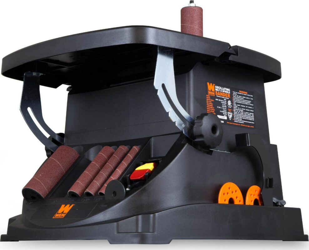 WEN Products 3.5-Amp Oscillating Belt and Spindle Sander, 6524 - Image 4
