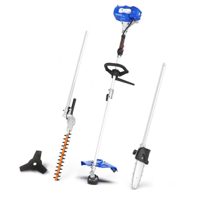 WILD BADGER POWER 26cc Multi -Tool Trimmer 4 in 1 Garden Tool Combo with hedge pole saw