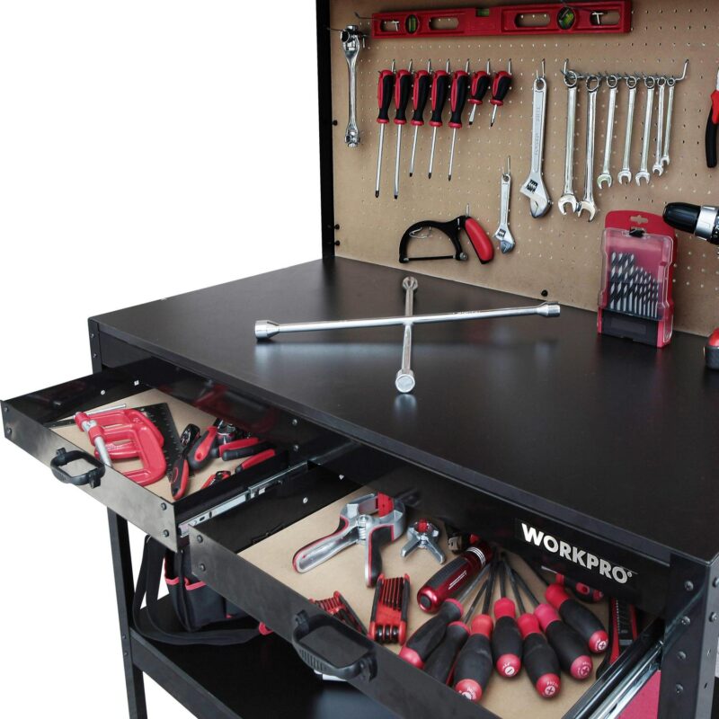 WORKPRO Multi-Purpose 48-inch Workbench with Work Light, 3302 - Image 7