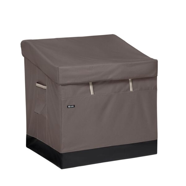 Weatherproof Outdoor Storage Deck Box in Dark Taupe Finish