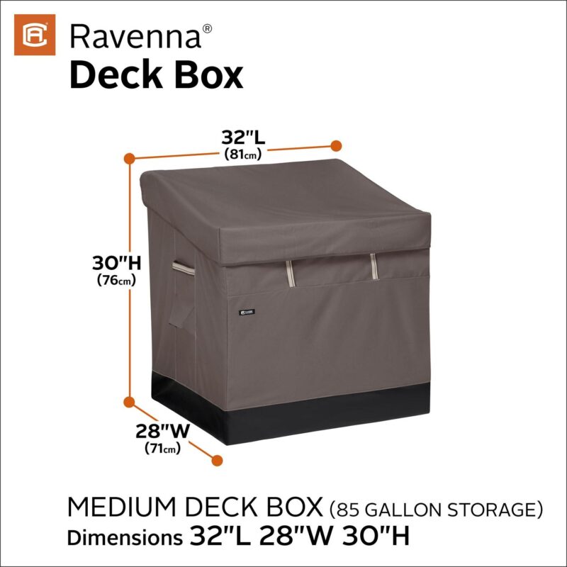 Weatherproof Outdoor Storage Deck Box in Dark Taupe Finish - Image 12
