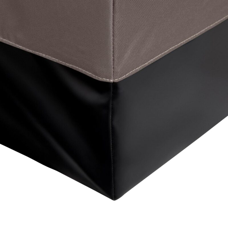 Weatherproof Outdoor Storage Deck Box in Dark Taupe Finish - Image 8