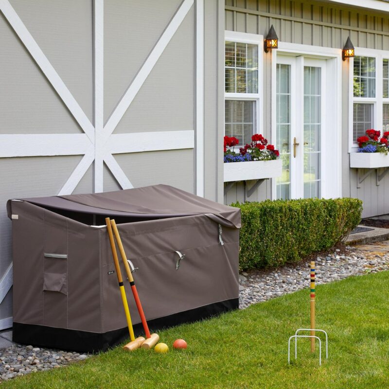 Weatherproof Outdoor Storage Deck Box in Dark Taupe Finish - Image 20