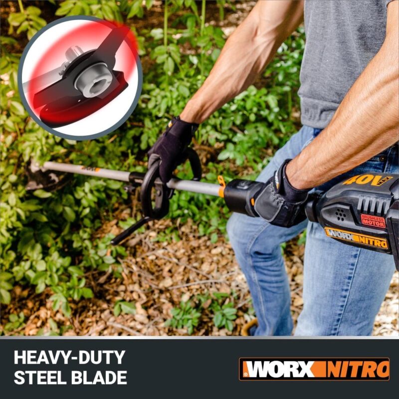 Worx Nitro Driveshare WA0221 40V 10  Universal Brush Cutter Attachment - Image 4