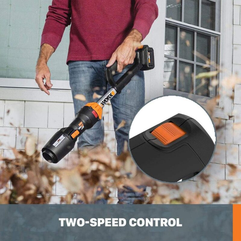 Worx Nitro LeafJet Cordless Leaf Blower w/ Battery and Charger for Lawn Care - Image 6