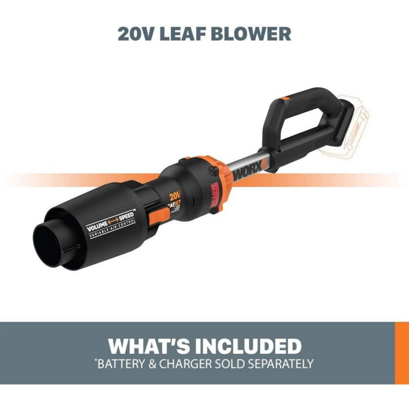 Worx Nitro LeafJet Cordless Leaf Blower w/ Battery and Charger for Lawn Care - Image 4