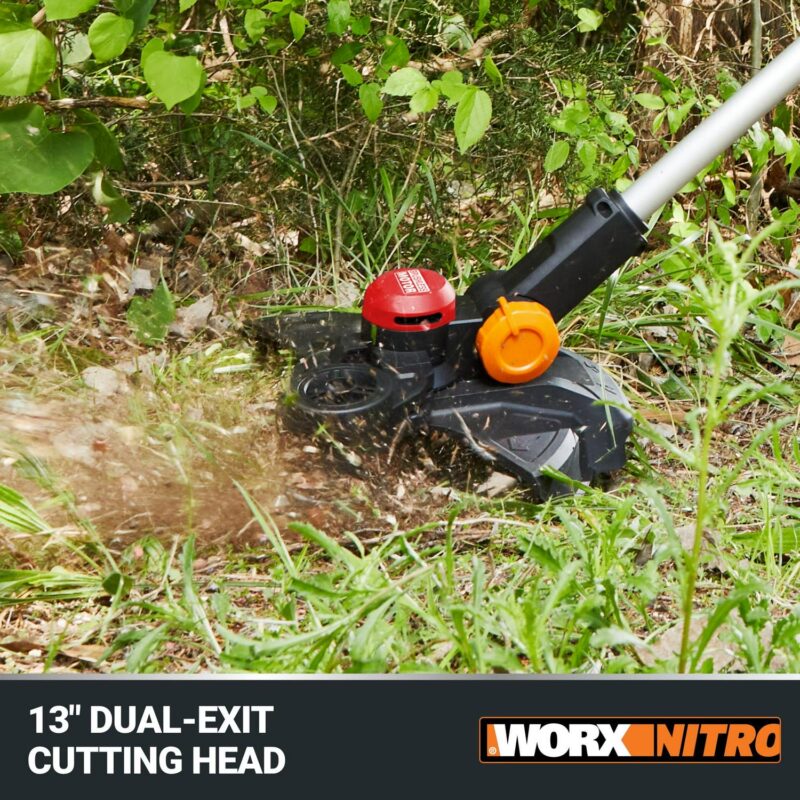 Worx Nitro WG173 20V Brushless 13a Cordless String Trimmer (Battery and Charger Included) - Image 4