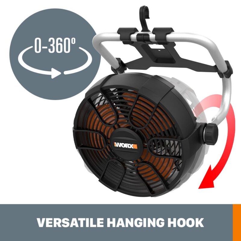 Worx Nitro WX095L.9 20V Power Share Cordless Work Fan (Tool Only) - Image 4
