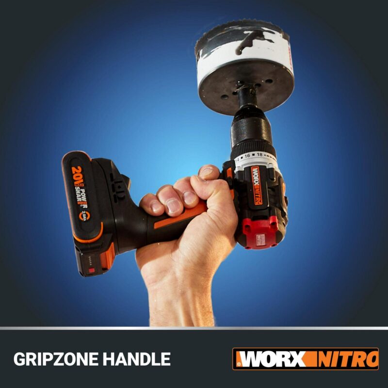 Worx Nitro WX130L.9 20V Compact Brushless 1/2a Drill/Driver (No Battery and Charger Included - Tool Only) - Image 9