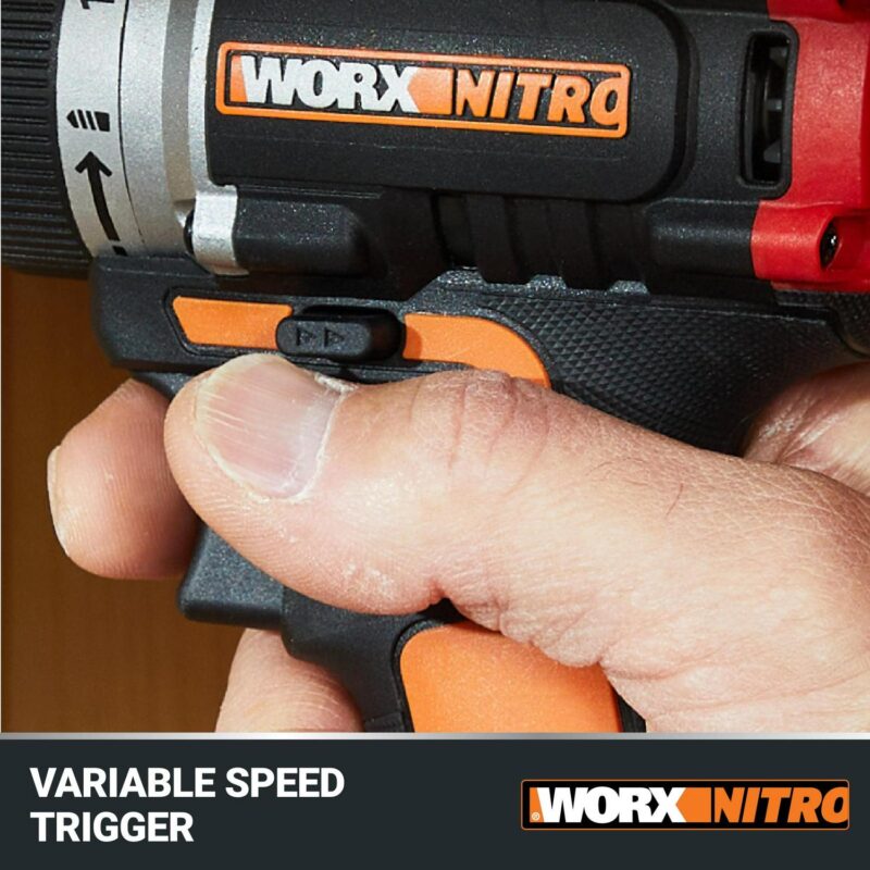 Worx Nitro WX130L.9 20V Compact Brushless 1/2a Drill/Driver (No Battery and Charger Included - Tool Only) - Image 8