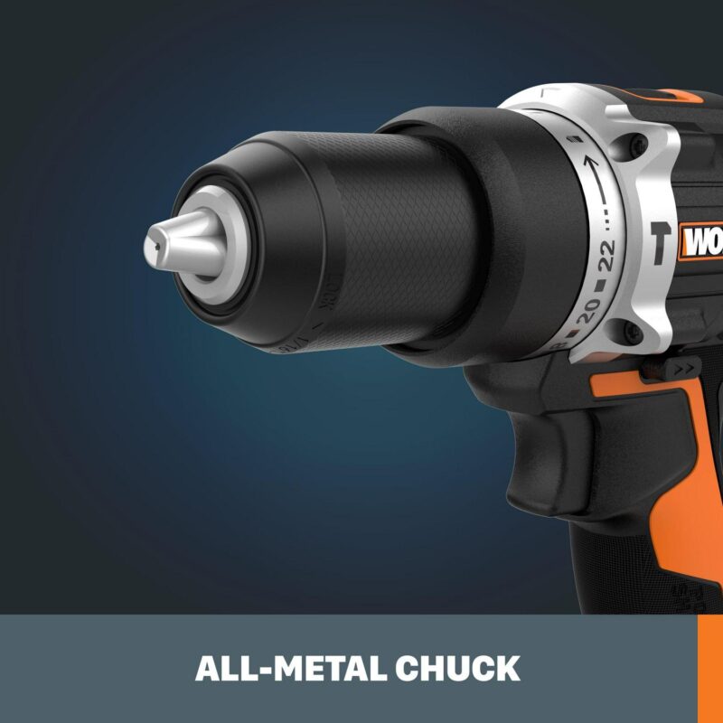Worx Nitro WX971L 20V Power Share Impact Driver and Hammer Drill Combo Battery and Charger Included - Image 4