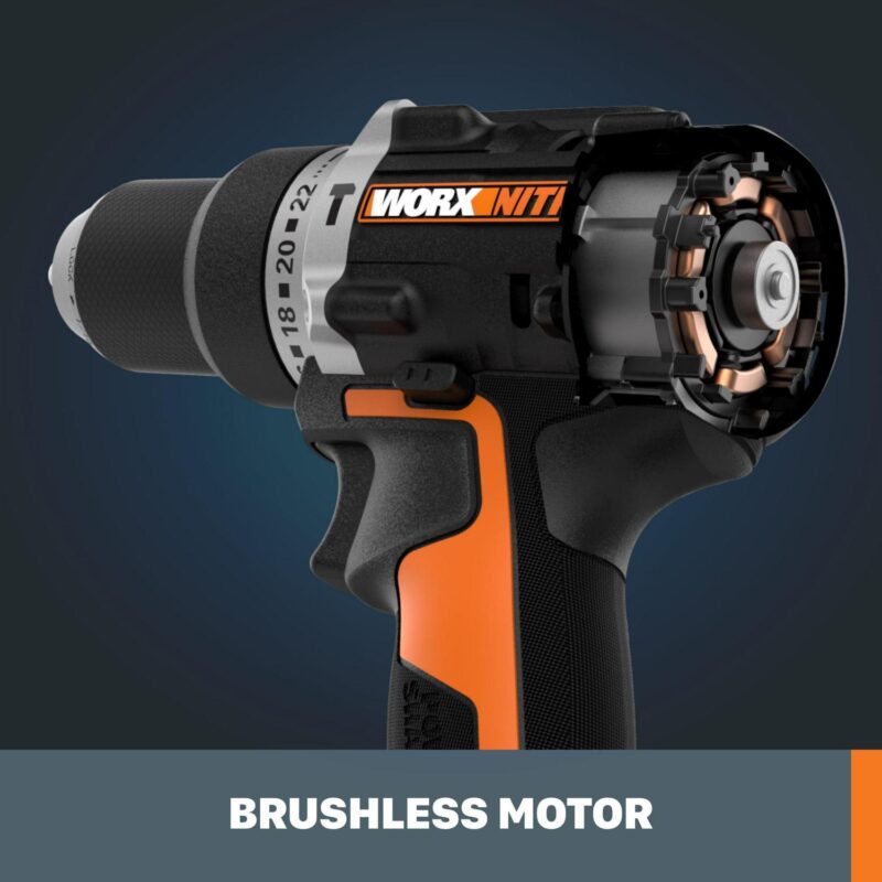Worx Nitro WX971L 20V Power Share Impact Driver and Hammer Drill Combo Battery and Charger Included - Image 3