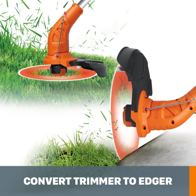 Worx WG154 20V PowerShare 10  Cordless String Trimmer and Edger (Battery and Charger Included) - Image 5