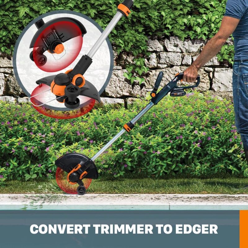 Worx WG163.9 20V Power Share GT 3.0 12  String Trimmer and Wheeled Edger (Tool Only) - Image 3
