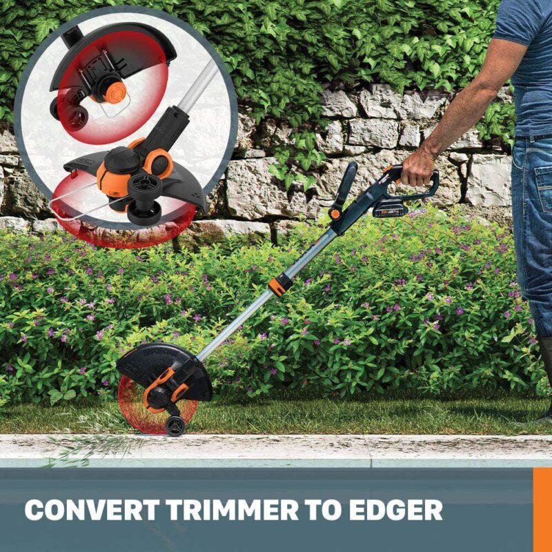 Worx WG163 GT 3.0 20V Power Share 12  Cordless String Trimmer and Edger (Battery and Charger Included) - Image 5