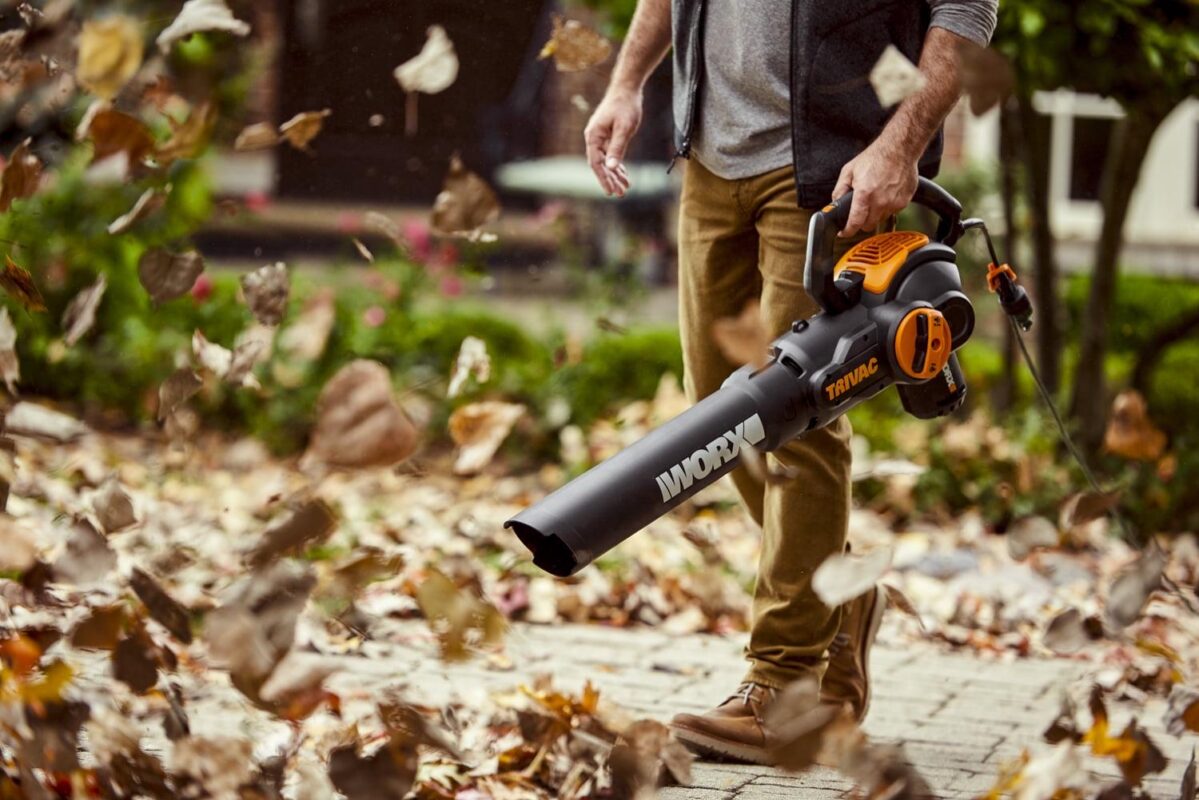 Worx WG512 3 in 1 Trivac 2 Speed Corded Electric Leaf Blower Mulcher Yard Vacuum - Image 4