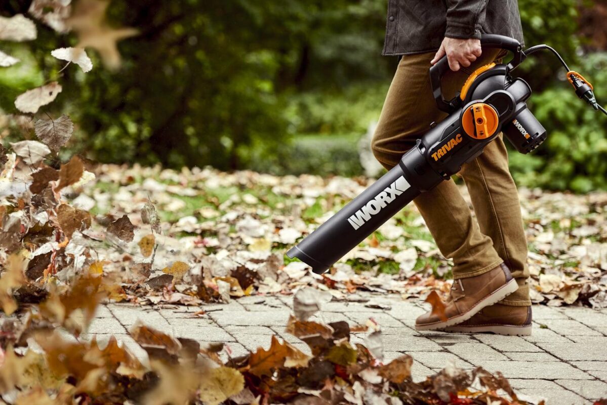 Worx WG512 3 in 1 Trivac 2 Speed Corded Electric Leaf Blower Mulcher Yard Vacuum - Image 3