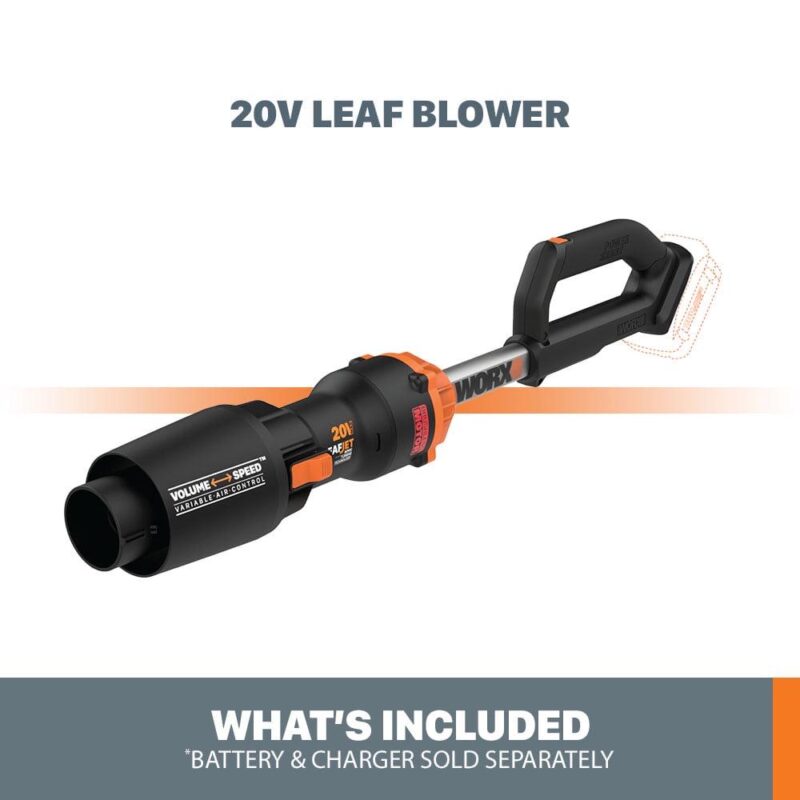 Worx WG543.9 20V Power Share LEAFJET Cordless Leaf Blower with Brushless Motor (Tool Only) - Image 6