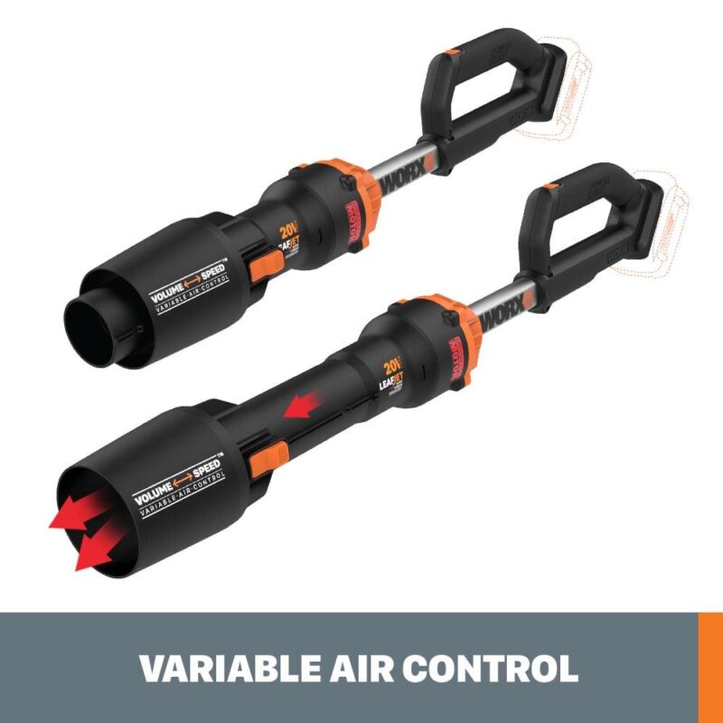 Worx WG543.9 20V Power Share LEAFJET Cordless Leaf Blower with Brushless Motor (Tool Only) - Image 4
