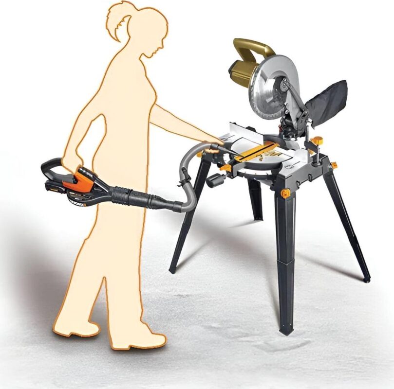 Worx WG545.1 WORXAIR Lithium Multi-Purpose Leaf Blower/Sweeper/Cleaner, 20-volt - Image 10