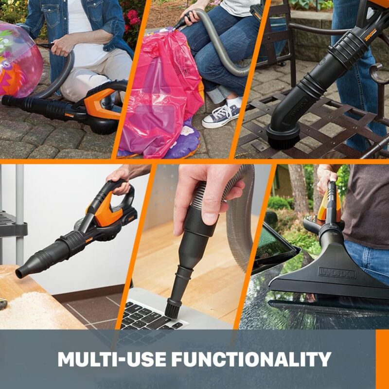 Worx WG545.9 20V Power Share AIR Cordless Leaf Blower and Sweeper (Tool Only) - Image 3