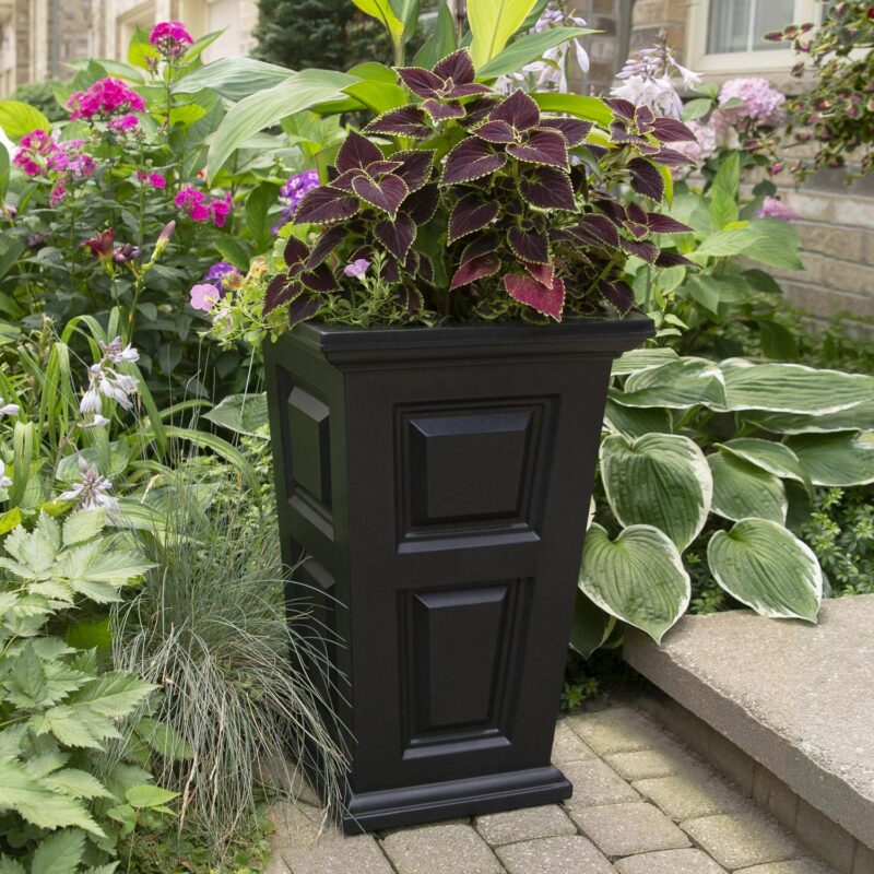 Wyndham 24in Tall Planter - Black - Image 3
