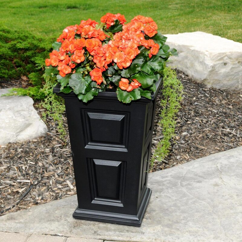 Wyndham 24in Tall Planter - Black - Image 4