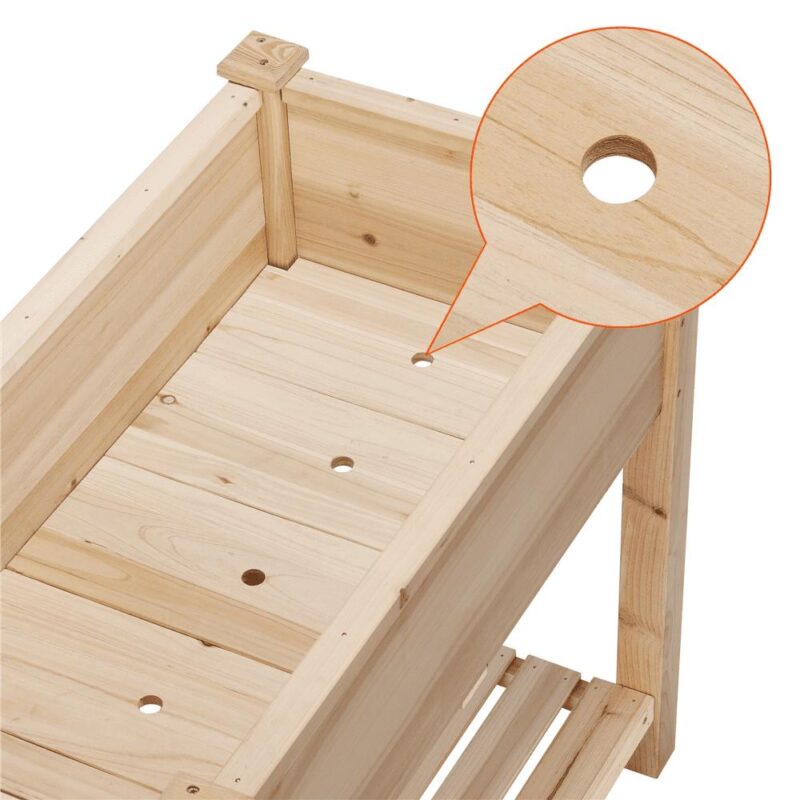 Yaheetech Wooden Raised Garden Bed Elevated Planter Box - Image 8