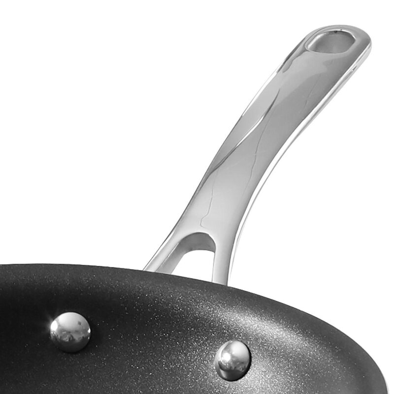 10 Piece Aluminum Nonstick Enamel Cookware Set in Mint with Lids - Image 3