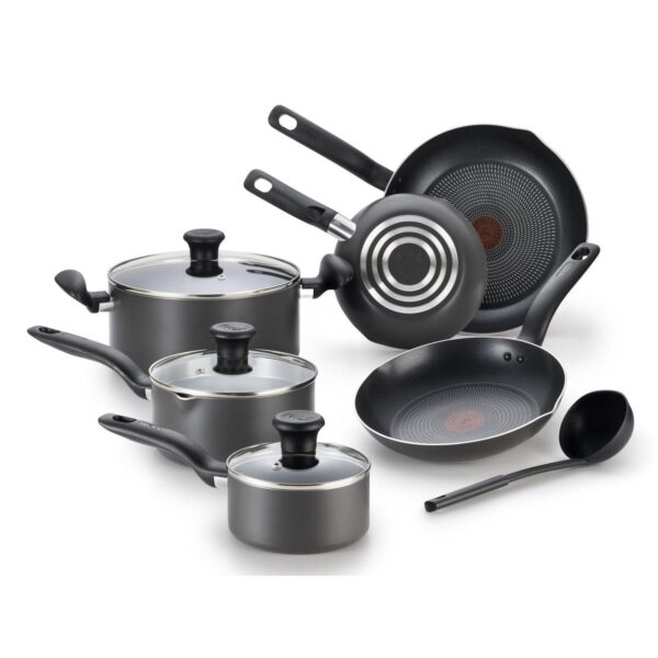 10 Piece Non-stick Cookware Set, Black