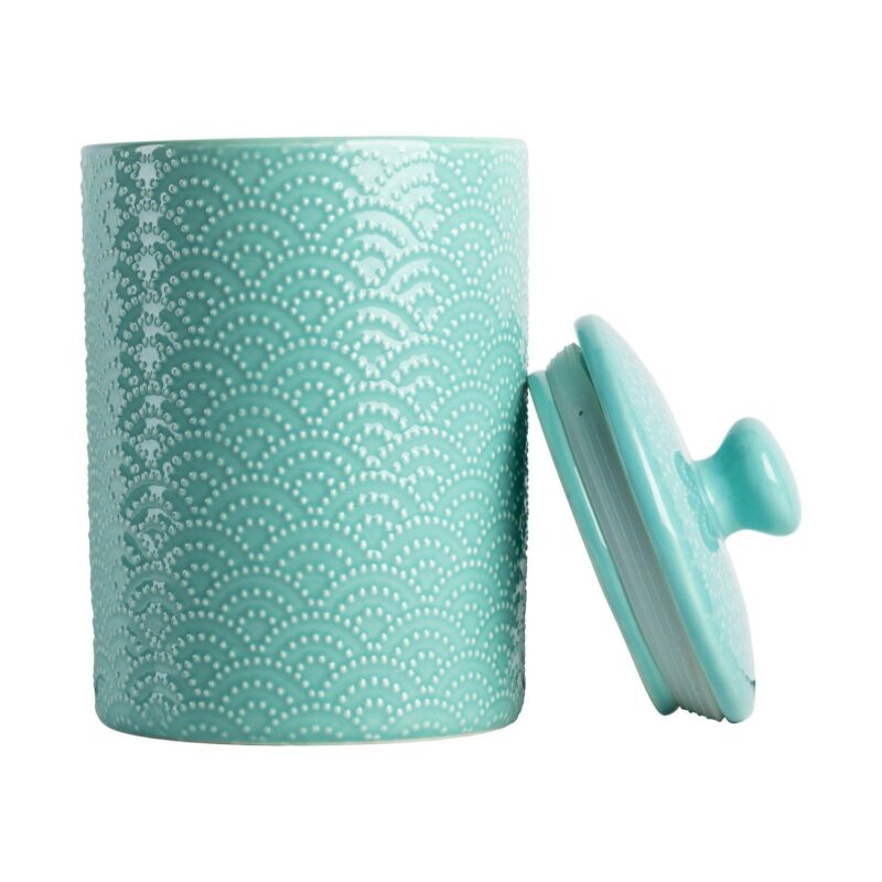 10 Strawberry Street Tide Embossed 3-pc. Ceramic Canister Set - Image 3