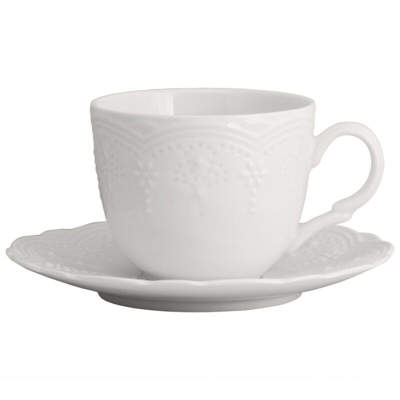 10 Strawberry Street Valentina 6-pc. Cup and Saucer Set - Image 2