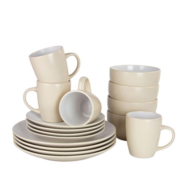 10 Strawberry Street 16-pc. Two-Tone Coupe Dinnerware Set