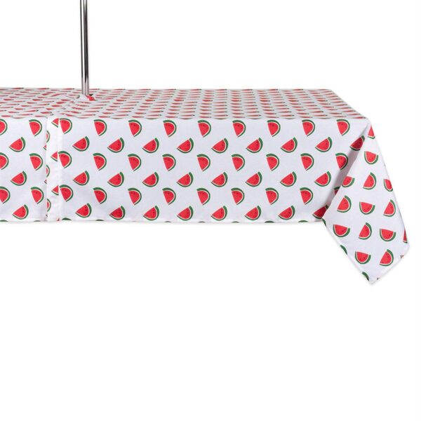 120  Zippered Outdoor Tablecloth with Watermelon Print Design