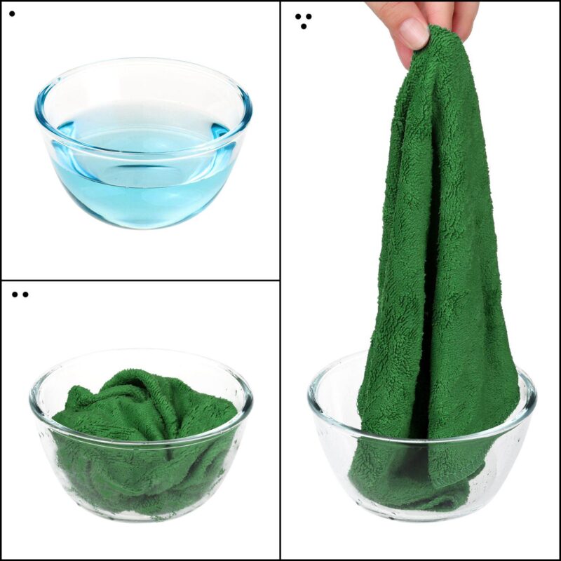 12 Pack Microfiber Kitchen Towels Set, Thick Absorbent Dish Clothes Set 12  x 12 - Image 2