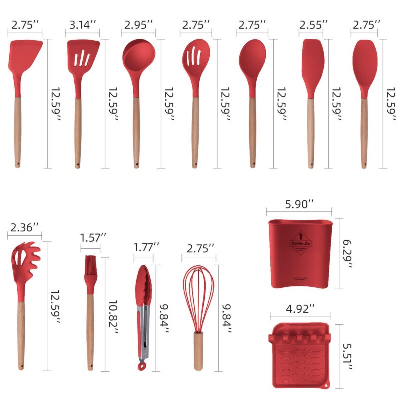 12-piece Silicone Kitchen Utensils Set - Image 2