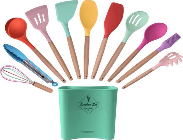 12-piece Silicone Kitchen Utensils Set