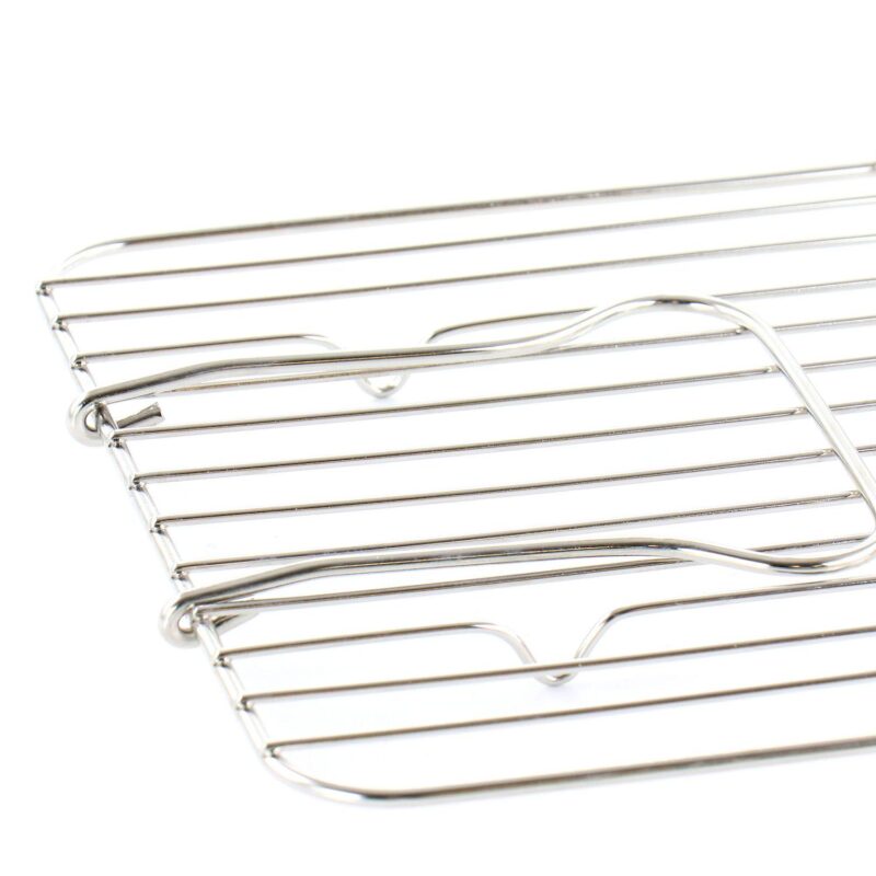 16 Inch Enamel on Steel Roasting Pan Cookware With Rack in Mint - Image 5