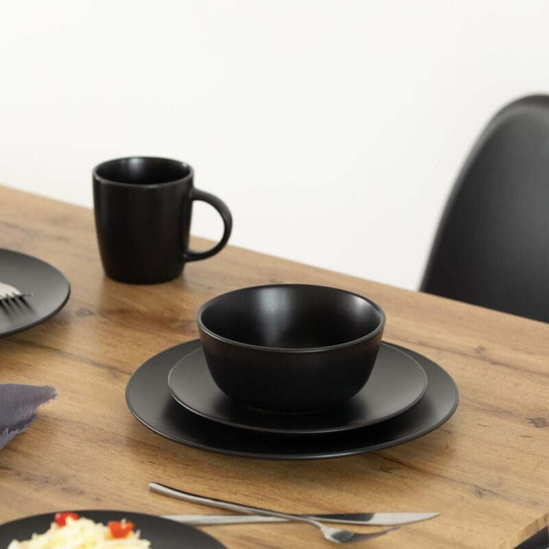 16 PC Dinnerware Dish Set for 4 Person Mugs, Salad and Dinner Plates and Bowls Sets Included - Image 5