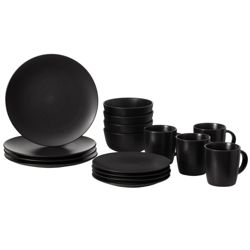 16 PC Dinnerware Dish Set for 4 Person Mugs, Salad and Dinner Plates and Bowls Sets Included - Image 6