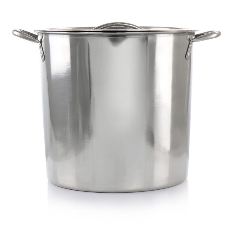 16 Quart Stainless Steel Stock Pot with Lid - Image 3