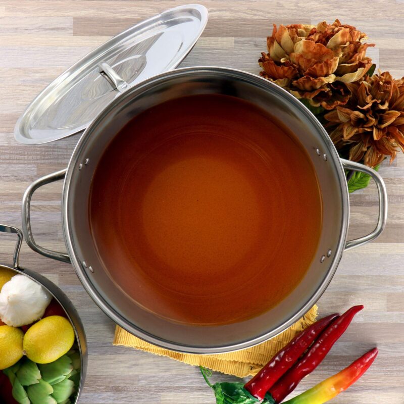 16 Quart Stainless Steel Stock Pot with Lid - Image 5