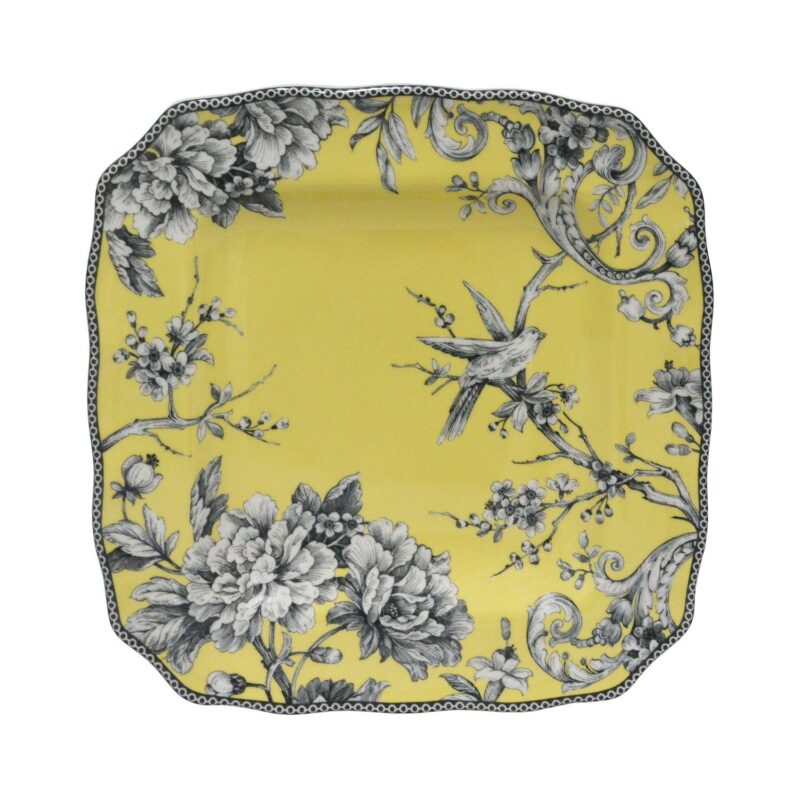 222 Fifth Adelaide Yellow 16-pc. Square Dinnerware Set - Image 2