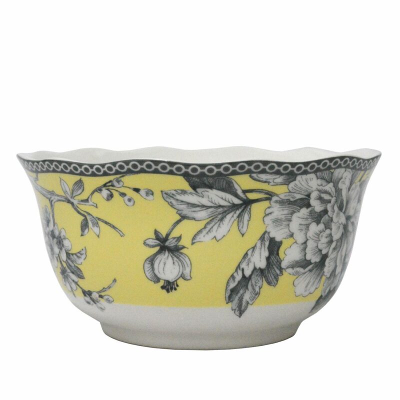 222 Fifth Adelaide Yellow 16-pc. Square Dinnerware Set - Image 3