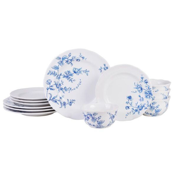 222 Fifth Bellamy Porcelain 12-piece Dinnerware Set