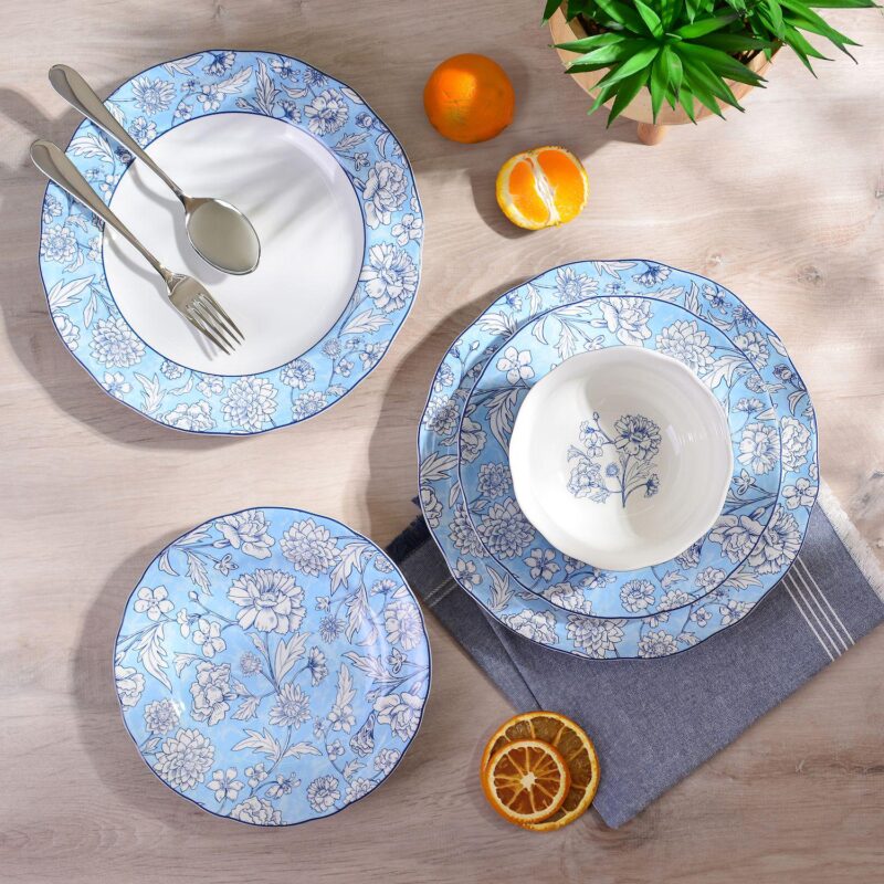 222 Fifth Cleremont 12-piece Dinnerware Set - Image 3