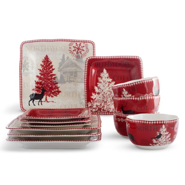 222 Fifth Northwood Cottage 12-pc. Dinnerware Set