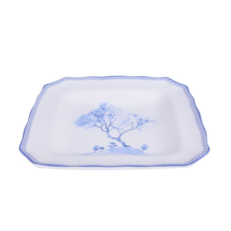222 Fifth Scenic Toile Blue 12-pc. Porcelain Dinnerware Set - Image 11